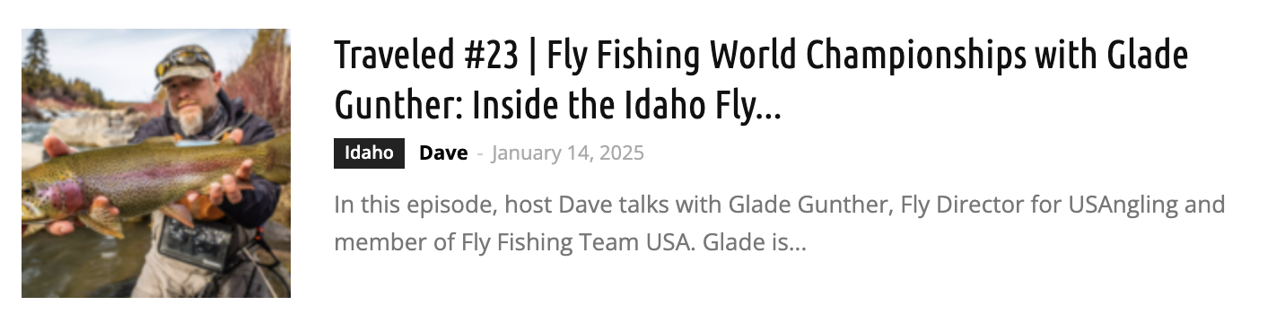 Web World Fly Fishing Championships Come to Idaho Falls July 12-19